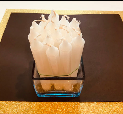 White Wick Thin Candles